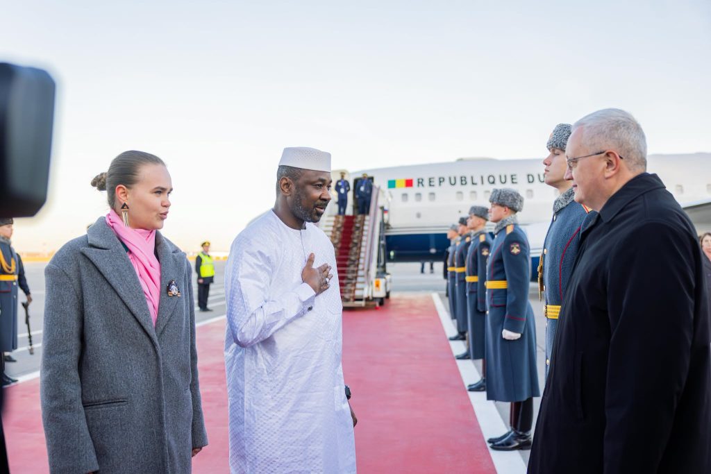 Moscou | le 26 octobre 2026 | #SommetRussieAfrique – ARRIVÉE DU PRÉSIDENT ASSIMI GOÏTA À MOSCOU POUR LE 3ÈME SOMMET RUSSIE-AFRIQUE.